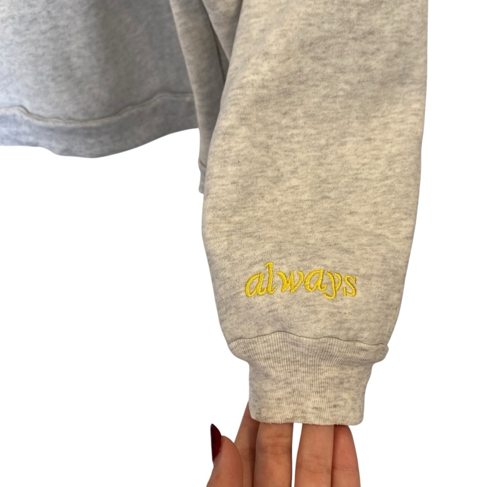 The Mayfair Group Empathy Always Grey Crewneck Sweatshirt One Size - Picture 5 of 9